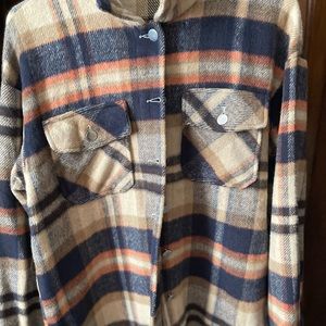 Brown shacket shirt size medium never worn